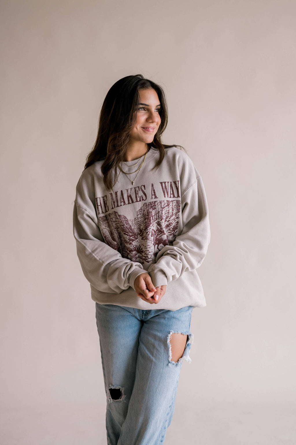 He Makes A Way Pullover | Christian Pullover