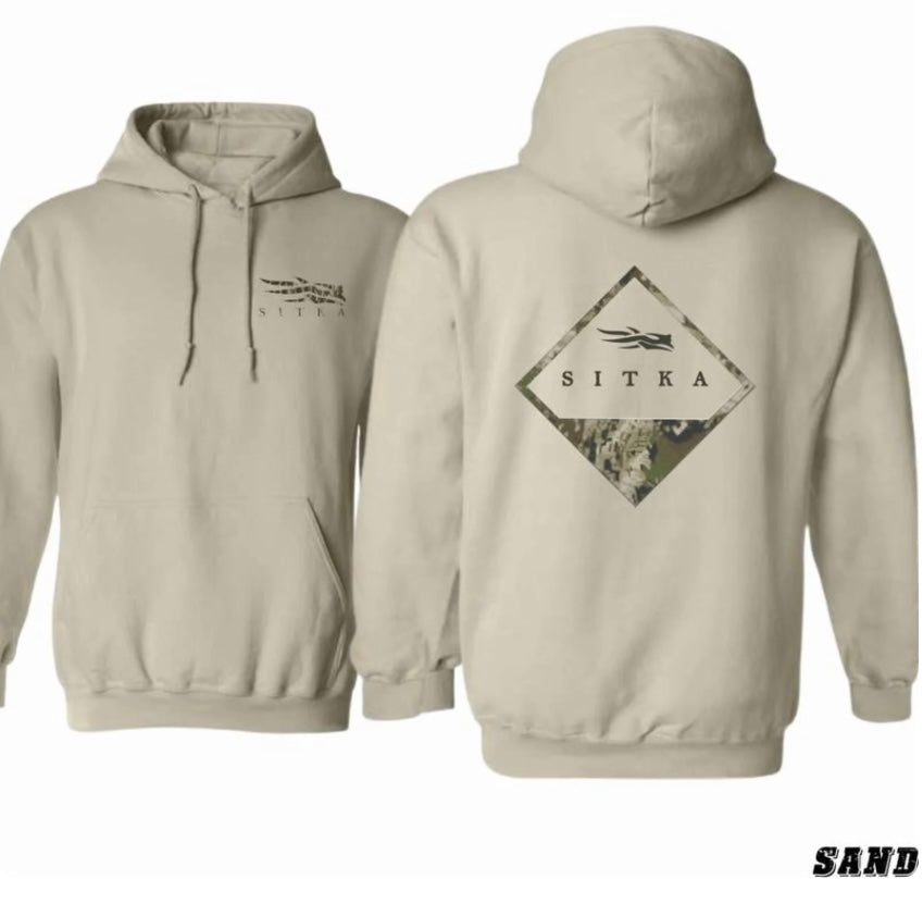 Sitka Optifade Badge Camo Unisex Hoodie - Outdoors Shirt